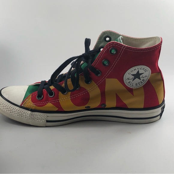 Converse Chuck Taylor All Star Print High Wordmark Shoes MENS 9/WOMENS 11 - Picture 3 of 10